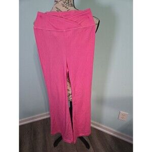 Halara Pink Crossover Flare Leggings extra small petite